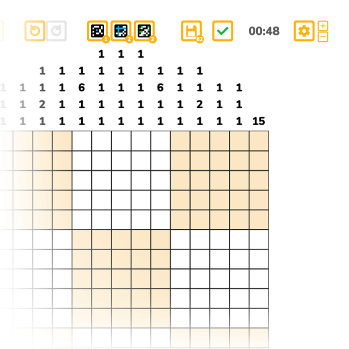 New nonogram game interface.